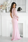Elegant Sequin Asymmetrical One-Shoulder Dress with Slit