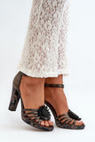 Elegant Natural Leather Sandals with Adjustable Buckle