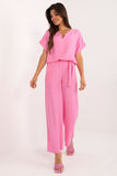 Elegant Casual Blouse and Wide-Leg Pants Set