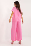 Elegant Casual Blouse and Wide-Leg Pants Set