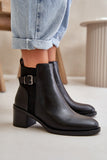 Eco Leather Women's Ankle Boots with Fleece Lining & Zipper