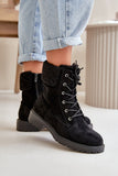 Cozy Eco Suede Women's Ankle Boots with Stylish Fur Trim