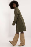 Comfortable Knee-Length Dress with Round Neckline & Long Sleeves