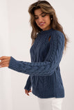 Soft Acrylic-Wool Blend Women's Classic Long Sleeve Sweater