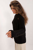 Soft Knit Women's Sweater with Classic Round Neckline