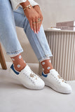 Eco-Leather Low Sneakers with Unique Lace Pins for Comfort