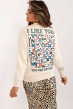 Stylish Insulated Women's Sweatshirt with Colorful Print