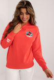 Insulated Women's Sweatshirt with Colorful Back Print
