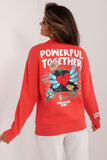 Insulated Women's Sweatshirt with Colorful Back Print