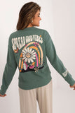 Stylish Insulated Women's Sweatshirt with Colorful Print