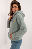 Casual Women's Sweatshirt with Large Back Print and Hoodie