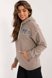 Casual Women's Sweatshirt with Large Back Print and Hood
