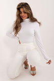 Casual Turtleneck Blouse for Everyday and Work Wear