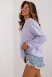 Elegant V-Neck Casual Blouse with Puffy Long Sleeves