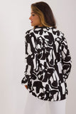 Eco-Friendly Printed Blouse with Puffy Sleeves & V-Neck