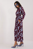 Eco-Friendly Maxi Shirt Dress with Elegant V-Neckline
