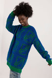 Casual Extended Cut Women's Sweater with Print
