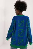 Casual Extended Cut Women's Sweater with Print
