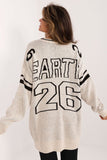 Casual Long Printed Women's Sweater for Everyday Wear