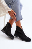 Stylish Eco Suede Women's Ankle Boots with Zipper Closure