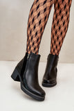 Eco Leather Women's Ankle Boots with Warm Lining & Zipper