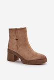 Eco Suede Women's Ankle Boots with Cozy Fleece Lining