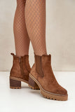 Stylish Eco Suede Women's Ankle Boots for Cold Weather