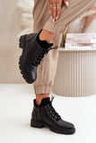 Eco-Leather Women's Ankle Boots with Zipper & Lacing