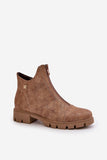 Stylish Eco Leather Ankle Boots for Comfort & Warmth