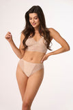 Elegant Lace Women's Panties in Beige for All-Day Comfort