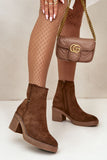 Eco Suede Women's Ankle Boots with Warm Fleece Lining