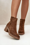 Eco Suede Women's Ankle Boots with Warm Fleece Lining