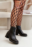 Eco Leather Women's Ankle Boots with Warm Lining and Zipper