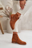 Eco Suede Lace-Up Ankle Boots with Zipper Closure