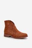 Chic Eco-Suede Ankle Boots with Lacy Upper for Spring