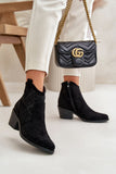 Elegant Eco Suede Ankle Boots with Zip Closure for Women