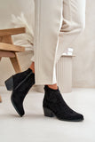 Elegant Eco Suede Ankle Boots with Zip Closure for Women