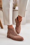 Stylish Eco Suede Women's Ankle Boots with Zipper Closure