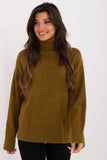 Textured Women's Turtleneck Sweater for Casual Wear