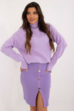 Textured Women's Turtleneck Sweater for Everyday Wear