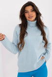 Textured Turtleneck Sweater for Everyday Casual Wear
