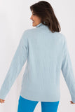 Textured Turtleneck Sweater for Everyday Casual Wear