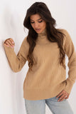 Textured Women's Turtleneck Sweater for Casual Days