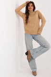 Textured Women's Turtleneck Sweater for Casual Days