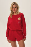 Cozy Christmas-Themed Women's Cotton Pajama Set