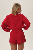 Cozy Christmas-Themed Women's Cotton Pajama Set