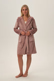 Cozy Knit Robe with Hood and Pockets for Chilly Evenings
