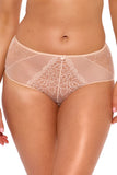 Elegant Higher-Cut Figs with Embroidery and Mesh Details