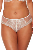 Elegant Classic Fig Panties with Lace and Mesh Details