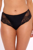 Elegant Lace Embellished Classic-Cut Panties with Bow